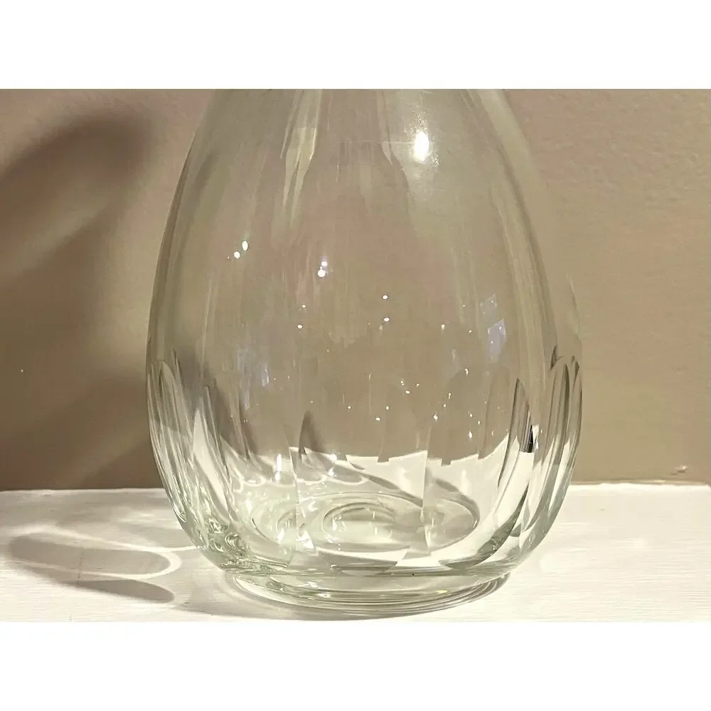 Vintage Clear Glass Vase / Decanter, Art Deco, Regency, Home Bar